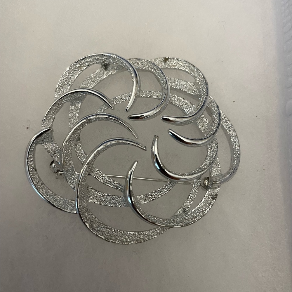 Monet silver tone Brooch pin
